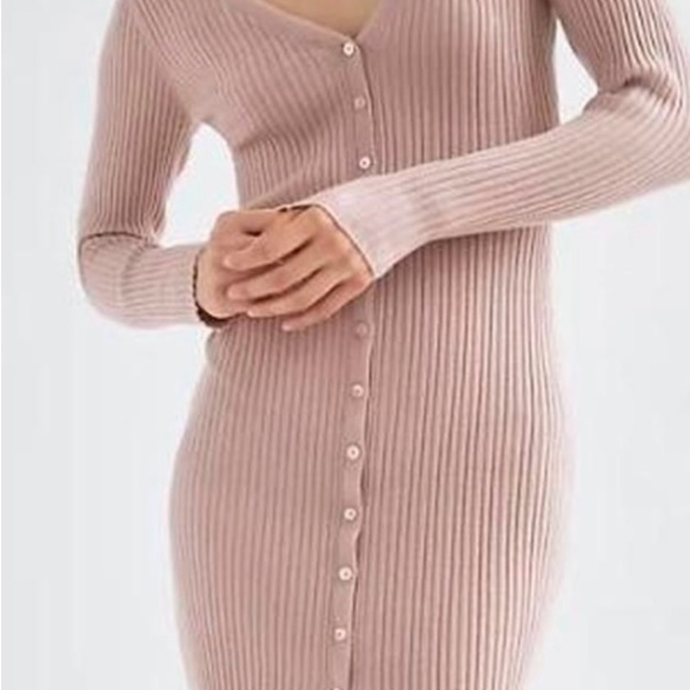 Aritzia’s Babaton Mauve Ribbed Knit Dress